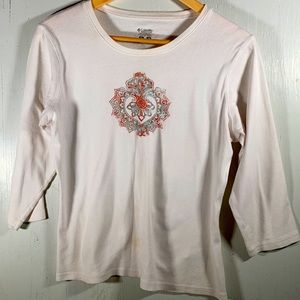 Columbia 3/4 length sleeve top